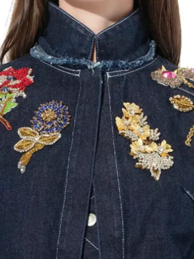 Alexander McQueen Raw Denim Jacket | Thumbnail 3 Alexander McQueen Raw Denim Jacket | Thumbnail 3