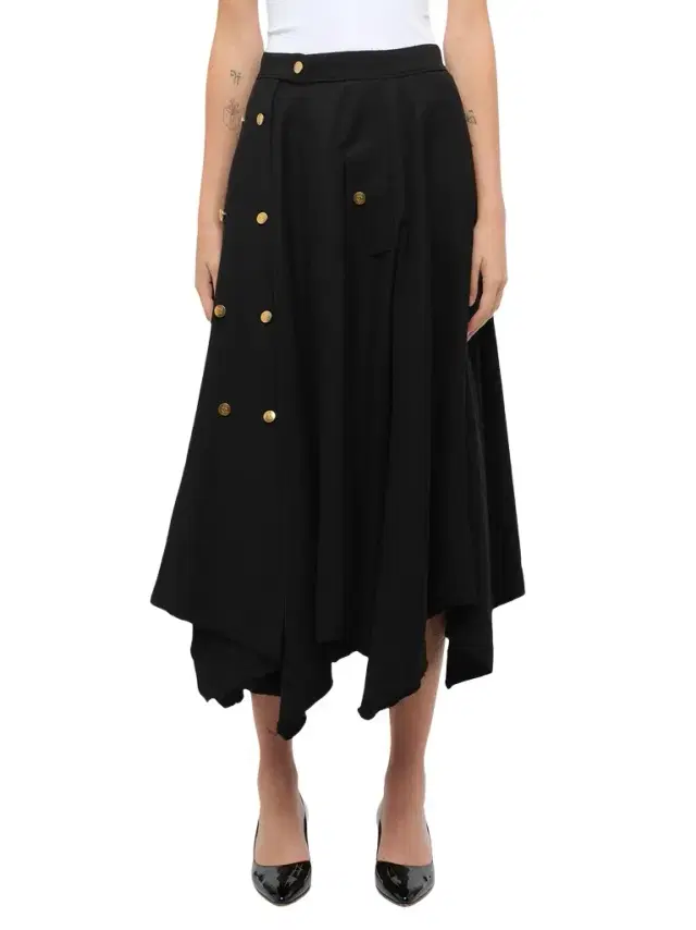 Loewe Gold Button Skirt
