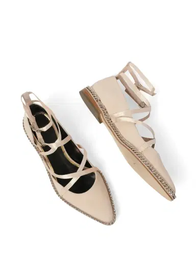 Lanvin Laced Ballerina | Thumbnail 4 Lanvin Laced Ballerina | Thumbnail 4