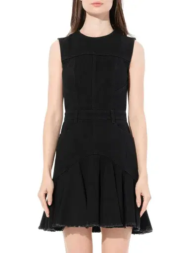 Alexander McQueen Sleeveless Mini Denim Dress | Thumbnail 1