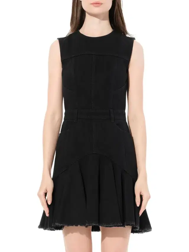 Sleeveless Mini Denim Dress Sleeveless Mini Denim Dress