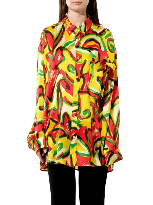 Balenciaga Scarf Flower Shirt