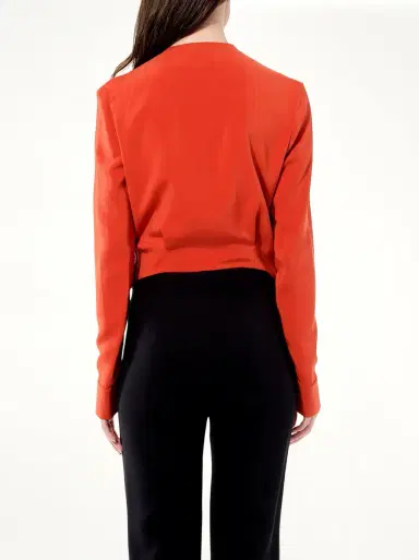 Balenciaga Tweed Jacket in Red/black | Thumbnail 6