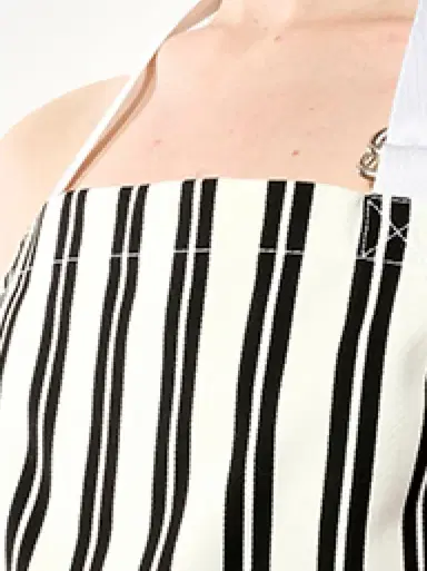 Balenciaga Chilien Top in Black/white Black | Thumbnail 2 Balenciaga Chilien Top in Black/white Black | Thumbnail 2