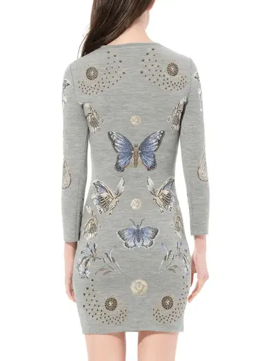 Alexander McQueen Mini Jacquard Dress in Multicolour 1033 | Thumbnail 6