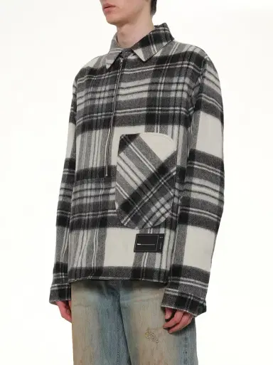 We11Done Check Anorak Wool Shirt | Thumbnail 2