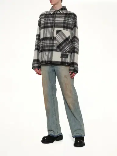 We11Done Check Anorak Wool Shirt | Thumbnail 4