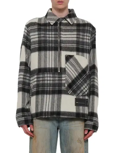 We11Done Check Anorak Wool Shirt | Thumbnail 1