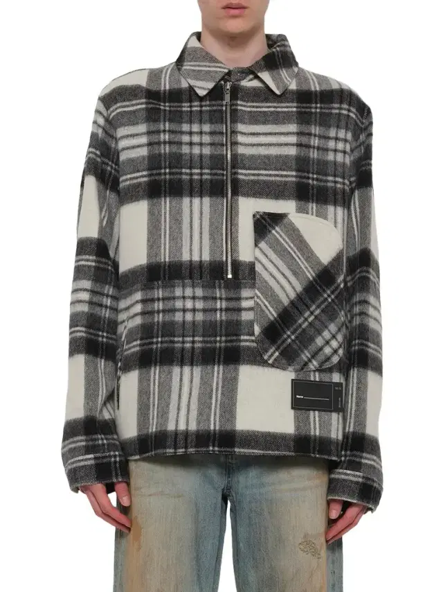 We11Done Check Anorak Wool Shirt