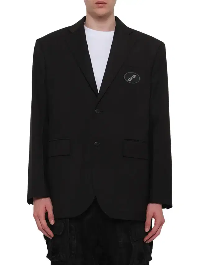 We11Done Oversized Suit Logo Blazer