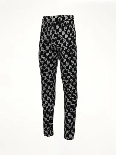 We11Done Fitted Knit Side Open Jacquard Trouser | Thumbnail 3 We11Done Fitted Knit Side Open Jacquard Trouser | Thumbnail 3
