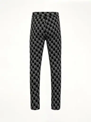 We11Done Fitted Knit Side Open Jacquard Trouser | Thumbnail 4 We11Done Fitted Knit Side Open Jacquard Trouser | Thumbnail 4