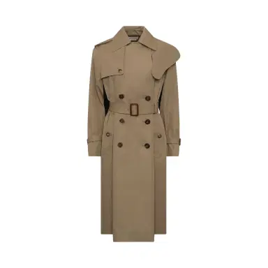 Alexander McQueen Graffiti Trench Coat in Beige Beige/black | Thumbnail 1
