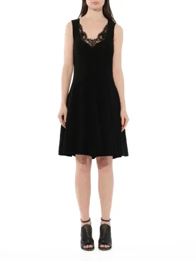 Givenchy Lace Trim Flared Dress | Thumbnail 4 Givenchy Lace Trim Flared Dress | Thumbnail 4