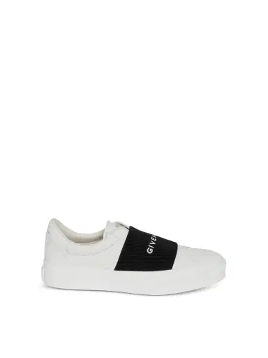 Givenchy City Court Elastic Band Sneaker in White/black | Thumbnail 1 Givenchy City Court Elastic Band Sneaker in White/black | Thumbnail 1