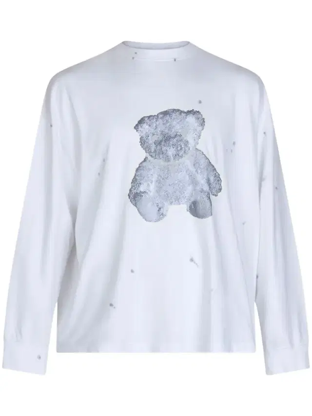 We11Done Pearl Necklace Teddy Long Sleeve T-shirt