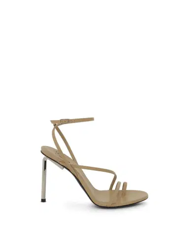 Off-White Nappa High Allen Multi Sandal in Camel Brown | Thumbnail 1