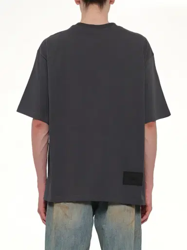 We11Done Multi Logo T-shirt in Charcoal Grey | Thumbnail 5 We11Done Multi Logo T-shirt in Charcoal Grey | Thumbnail 5