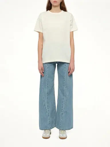 Maison Margiela Cut Out Waistband Relaxed Fit Denim Jeans Blue | Thumbnail 7