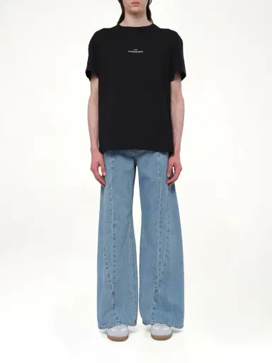 Maison Margiela Cut Out Waistband Relaxed Fit Denim Jeans Blue | Thumbnail 10