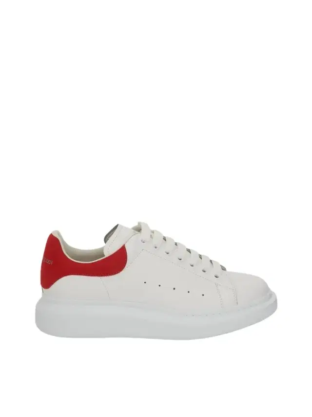 Alexander McQueen Larry Oversized Sneaker in White/lust Red