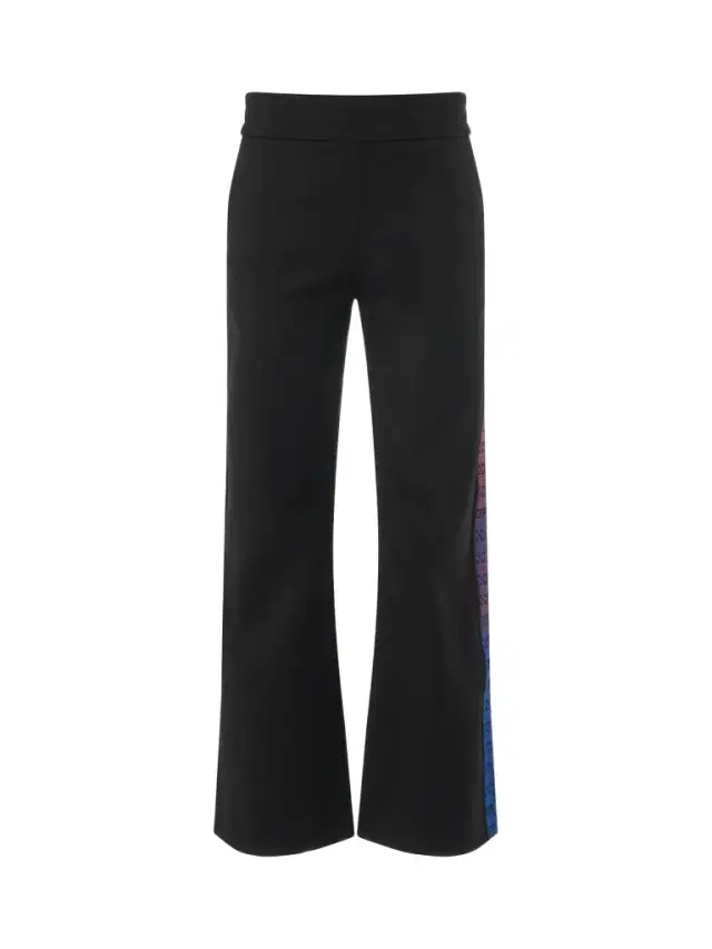 Off-White Monogram Logo Band Track Pant in Black/red Black