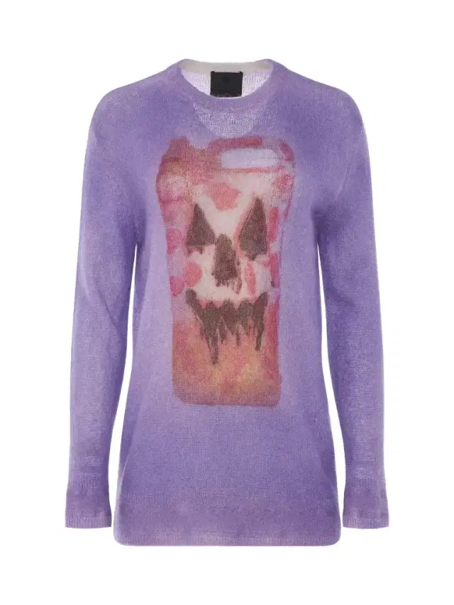Givenchy Mixmat Crew Neck Print Sweater