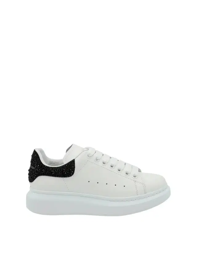 Larry Oversized Heel Sneaker in White/black Crystal Larry Oversized Heel Sneaker in White/black Crystal