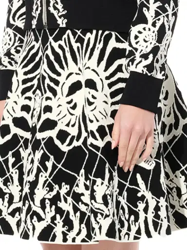 Alexander McQueen Jacquard Mini Skirt | Thumbnail 2 Alexander McQueen Jacquard Mini Skirt | Thumbnail 2