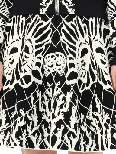 Alexander McQueen Jacquard Mini Skirt | Thumbnail 3 Alexander McQueen Jacquard Mini Skirt | Thumbnail 3