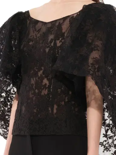 Givenchy Lace Puffy Cape Corset | Thumbnail 3 Givenchy Lace Puffy Cape Corset | Thumbnail 3