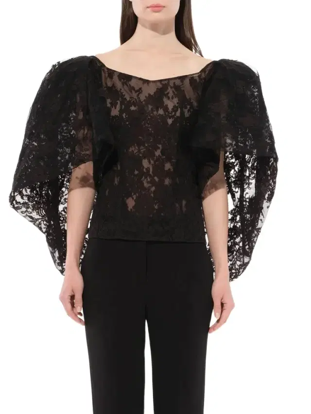 Givenchy Lace Puffy Cape Corset
