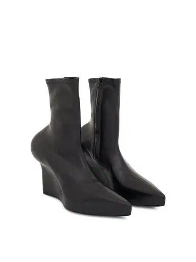 Givenchy Wedge Ankle Boot in Stretch Leather | Thumbnail 3