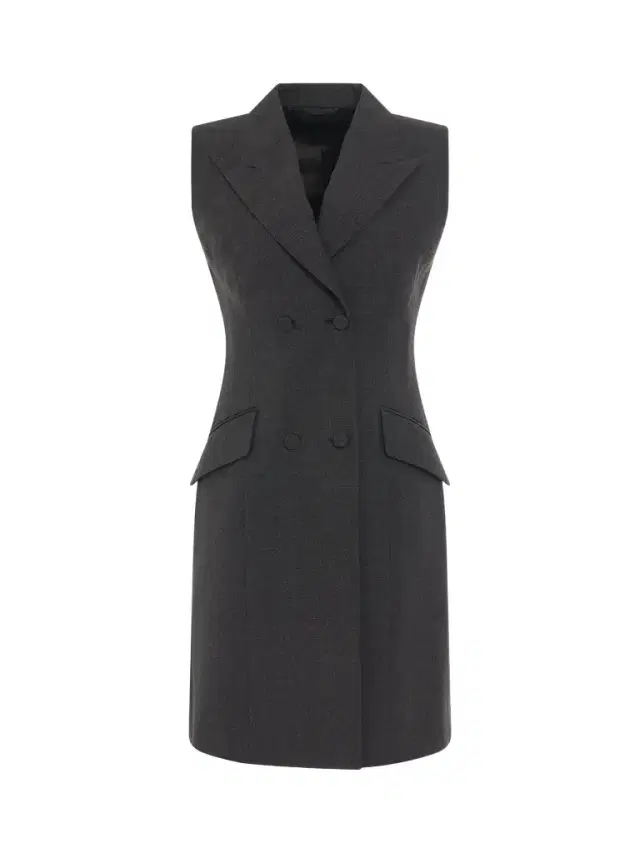 Givenchy Tailored Sleeveless Dress in Grey Mix