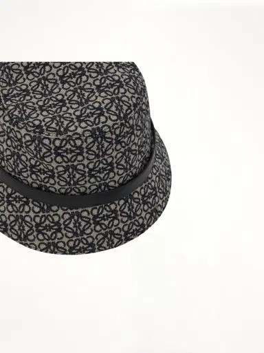 Loewe Anagram Jacquard And Calf Bucket Hat | Thumbnail 2 Loewe Anagram Jacquard And Calf Bucket Hat | Thumbnail 2