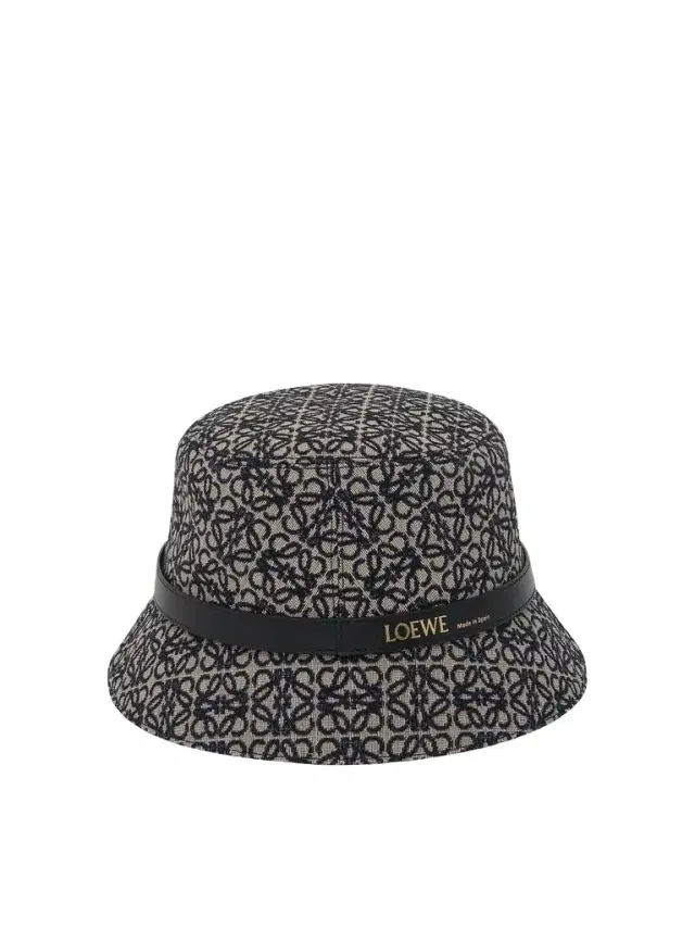 Loewe Anagram Jacquard And Calf Bucket Hat