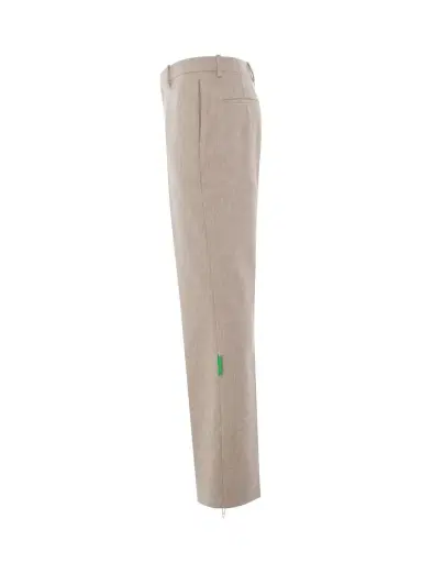 Off-White Tag Wool Slim Zip Pant in Bone White | Thumbnail 2