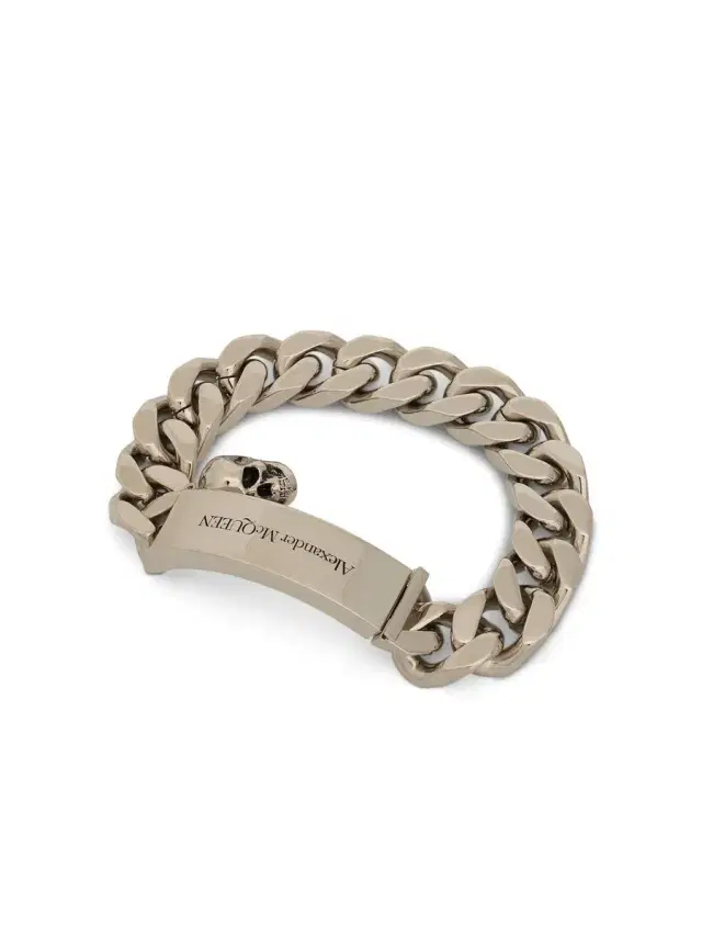 Alexander McQueen Plated Logo Chain Bracelet