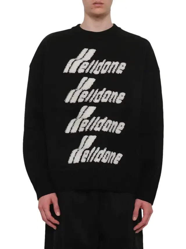 We11Done Logo Pile Knit Sweater