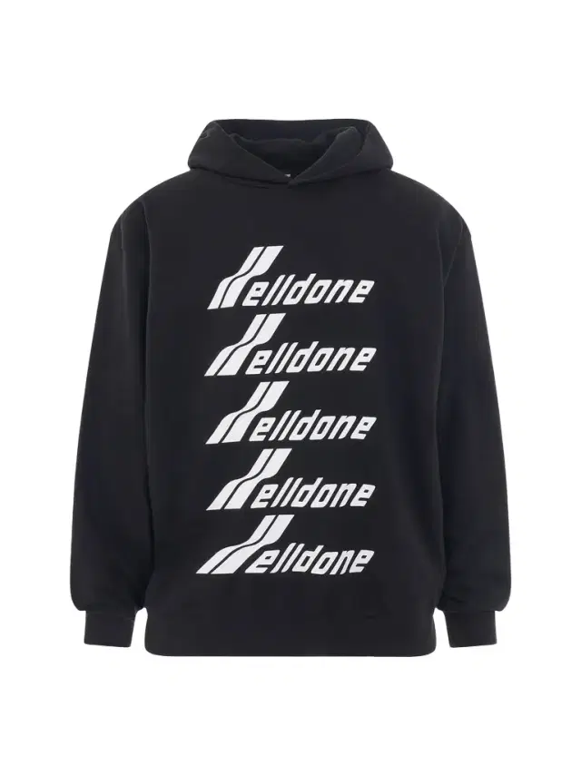 We11Done Multiple Front Logo Hoodie