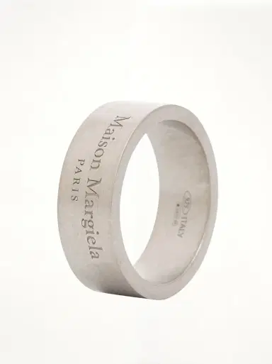 Maison Margiela Etched Logo Ring | Thumbnail 2 Maison Margiela Etched Logo Ring | Thumbnail 2