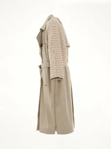 Maison Margiela Double Breasted Trench Coat in Sand Beige | Thumbnail 2 Maison Margiela Double Breasted Trench Coat in Sand Beige | Thumbnail 2
