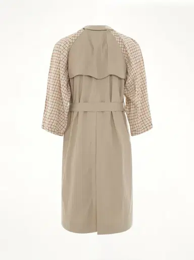Maison Margiela Double Breasted Trench Coat in Sand Beige | Thumbnail 4 Maison Margiela Double Breasted Trench Coat in Sand Beige | Thumbnail 4