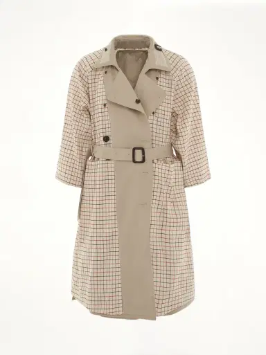 Maison Margiela Double Breasted Trench Coat in Sand Beige | Thumbnail 5 Maison Margiela Double Breasted Trench Coat in Sand Beige | Thumbnail 5