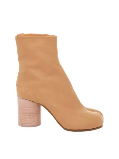 Maison Margiela Tabi Ankle Boots 8cm Heel in Nude Beige | Thumbnail 1 Maison Margiela Tabi Ankle Boots 8cm Heel in Nude Beige | Thumbnail 1