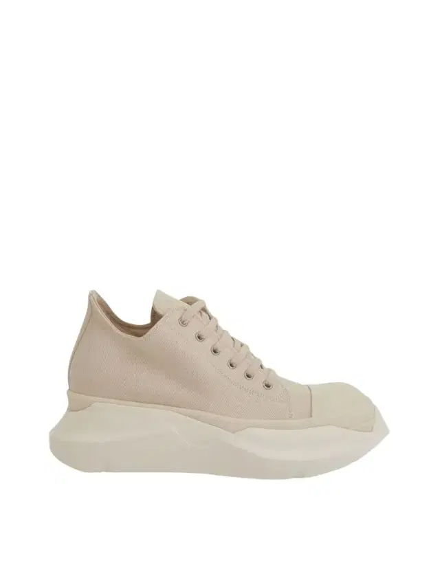 RICK OWENS DRKSHDW Drkshdw Abstract Low Denim Sneakers in Natural/milk Natural