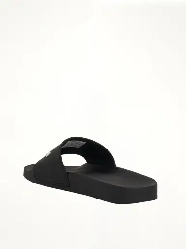 Balenciaga 3D Logo Rubber Pool Slide Sandal in Black/white | Thumbnail 2 Balenciaga 3D Logo Rubber Pool Slide Sandal in Black/white | Thumbnail 2