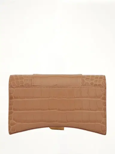 Balenciaga Hourglass Embossed Croc Wallet On Chain | Thumbnail 2 Balenciaga Hourglass Embossed Croc Wallet On Chain | Thumbnail 2