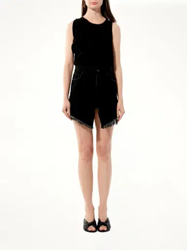Balenciaga Mini Denim Skirt in | Thumbnail 4 Balenciaga Mini Denim Skirt in | Thumbnail 4