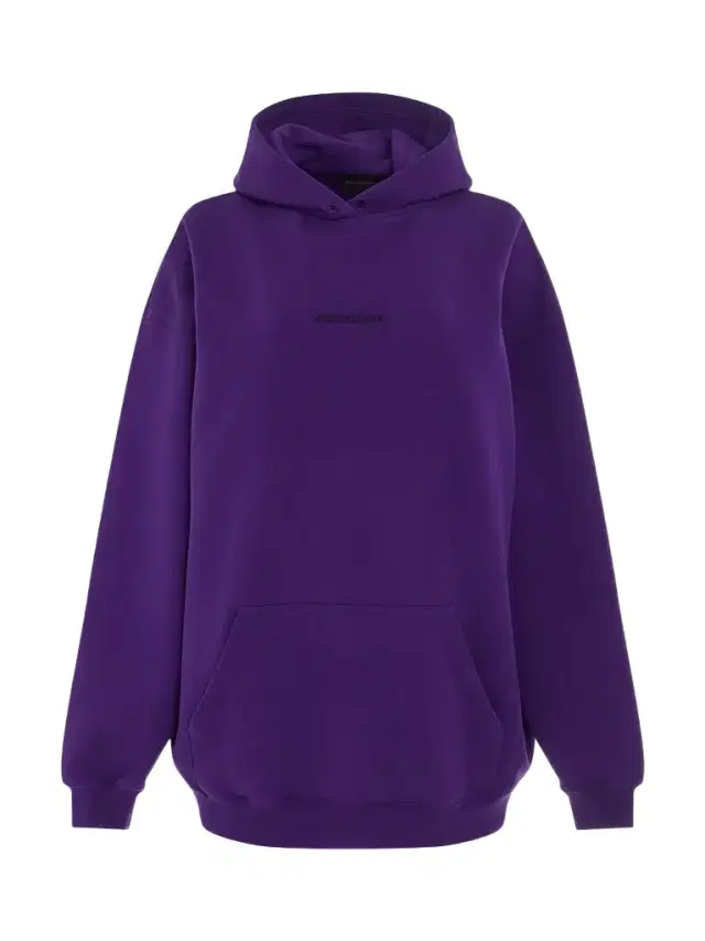 Balenciaga Medium Fit Hoodie in Deep Purple/black Purple